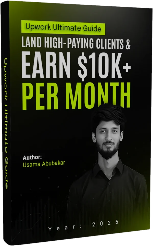 Cover of the e-book “Land High-Paying Clients & Earn $10K+ Per Month” by Usama Abubakar